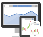Illustration of chart on various devices