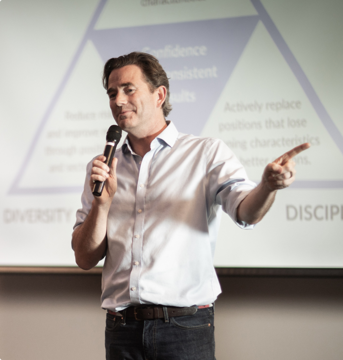 Ed Page Croft at a conference