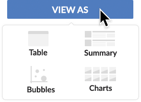 Illustration of a configurable table view